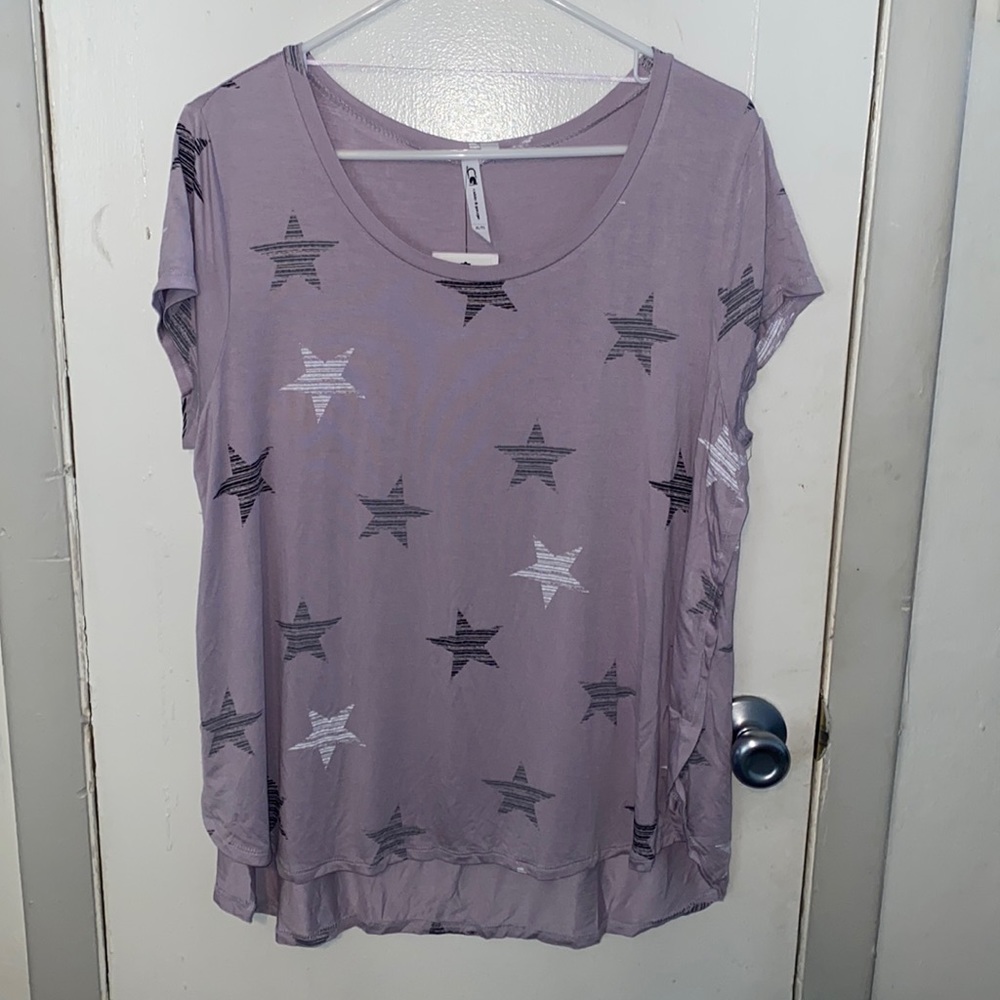 Cable and gauge- NWT purple tee shirt with stars